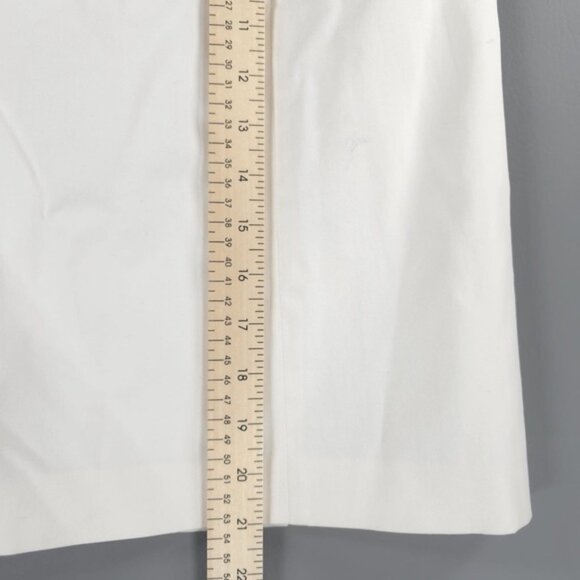 MaxMara Portugal 🇵🇹 Made 11010492 Lined White Skirt with Pockets Back Slit 6 - Picture 5 of 11